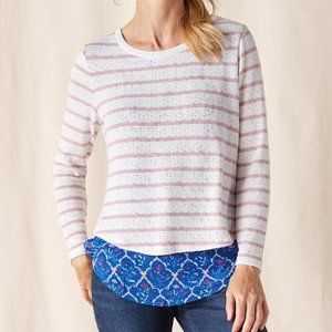 Matilda Jane Women's Sweet Indulgence Pointelle Top Sz Large Heart to Heart